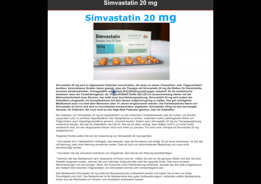 Simvastatin20Mg.de Overseas Discount Pharmacy