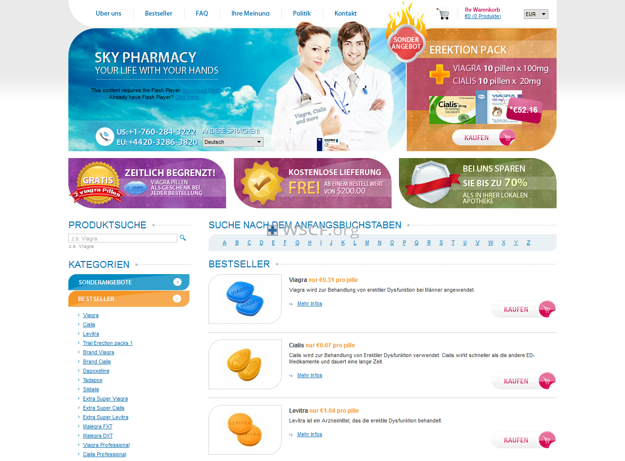 Sky-Pharmacy-Online.com Free Shipping On Any Order