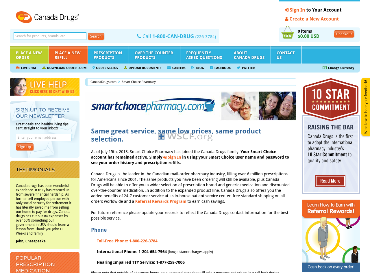 Smartchoicepharmacy.net Drugstore Online