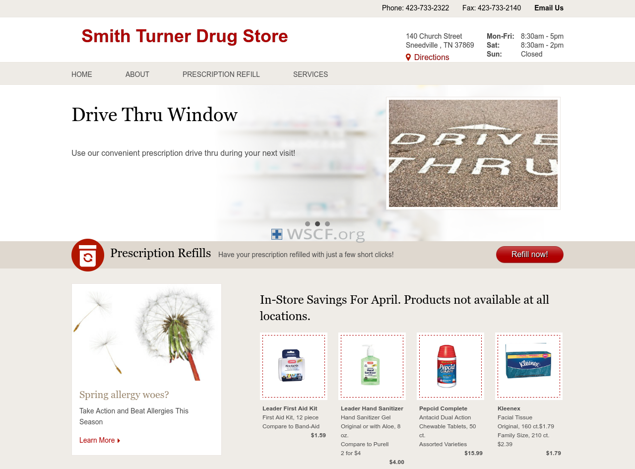 Smithturnerdrug.com Drugstore Online