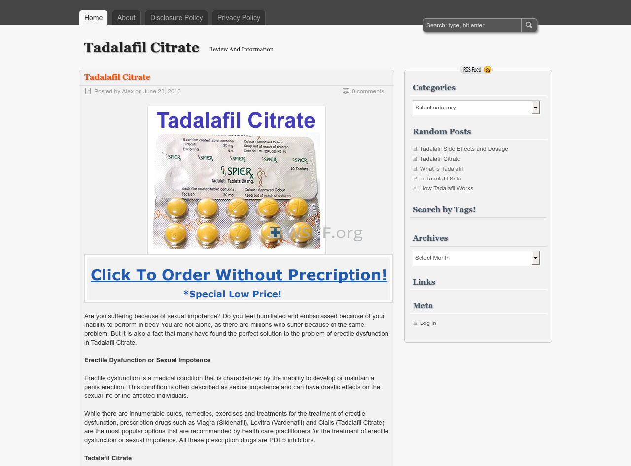 Tadalafilcitrate.org Online Canadian Drugstore