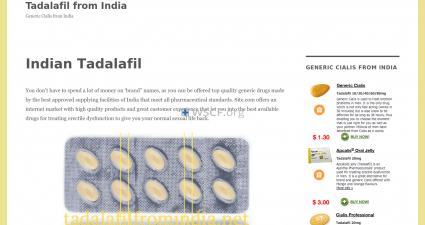 Tadalafilfromindia.net Lowest Price World Wide