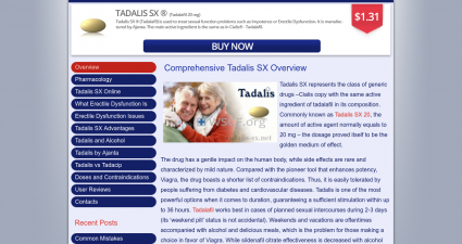 Tadalis-Sx.net 100% Quality Meds