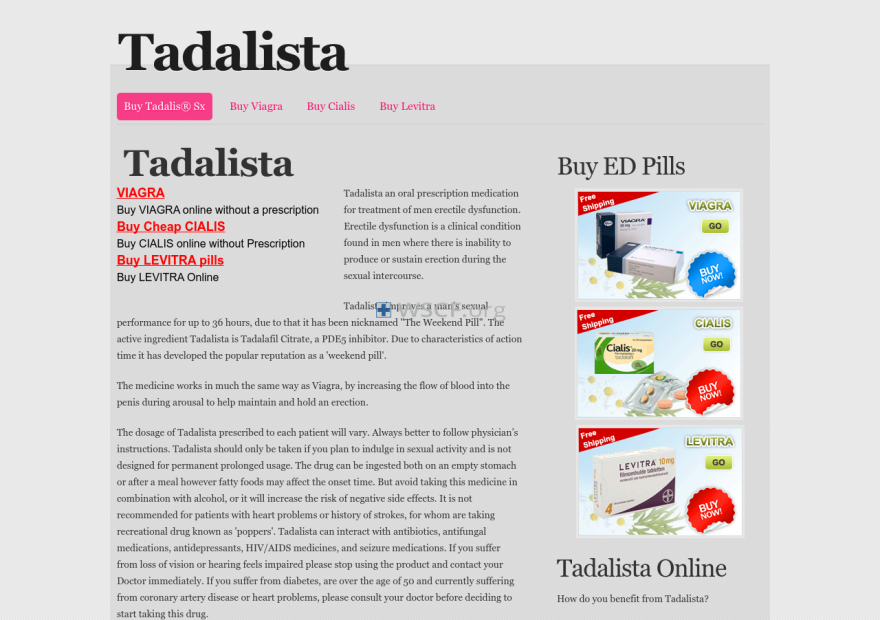 Tadalista.net Review