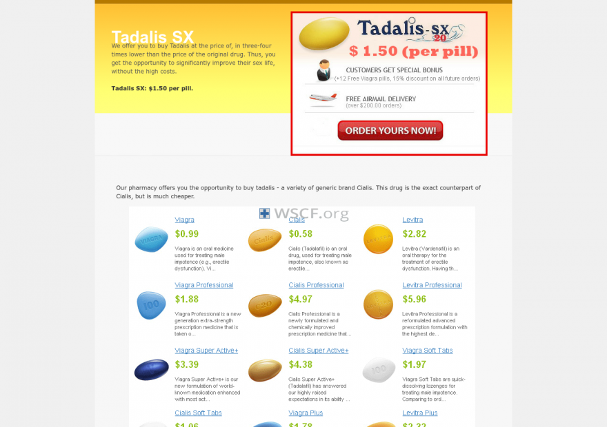 Tadalisx.com Website Pharmacy