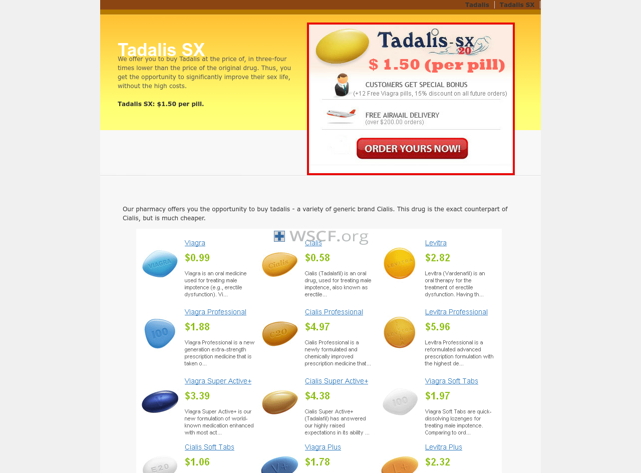 Tadalisx.com Website Pharmacy