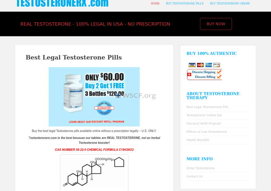 Testosteronerx.com The Internet Canadian Pharmacy