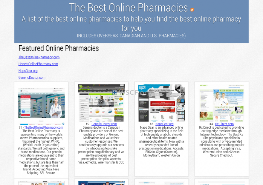 Thebestonlinepharmacies.net Web’s Pharmaceutical Shop
