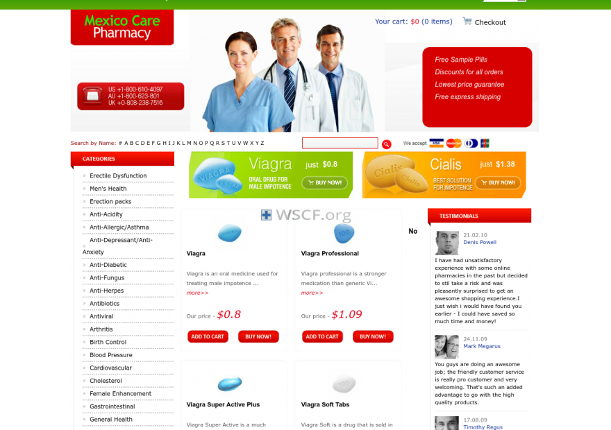 Themexicanpharmacyonline.com Mail-Order Pharmacies