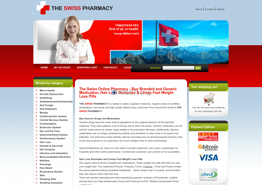Theswisspharmacy.com Internet Pharmacy