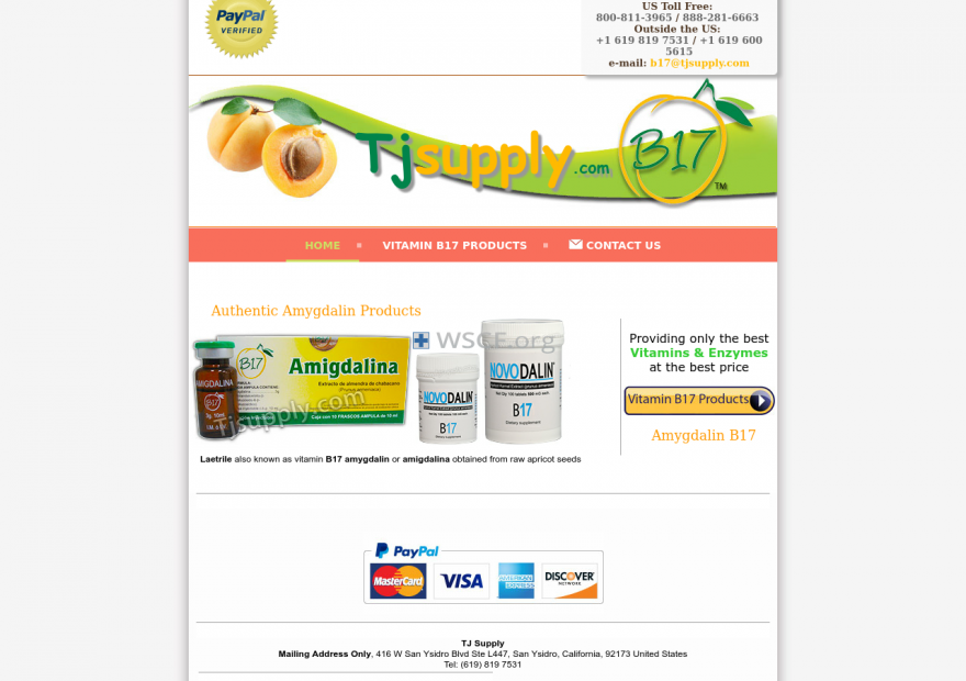 Tjsupply.com Confidential online Pharmacy.