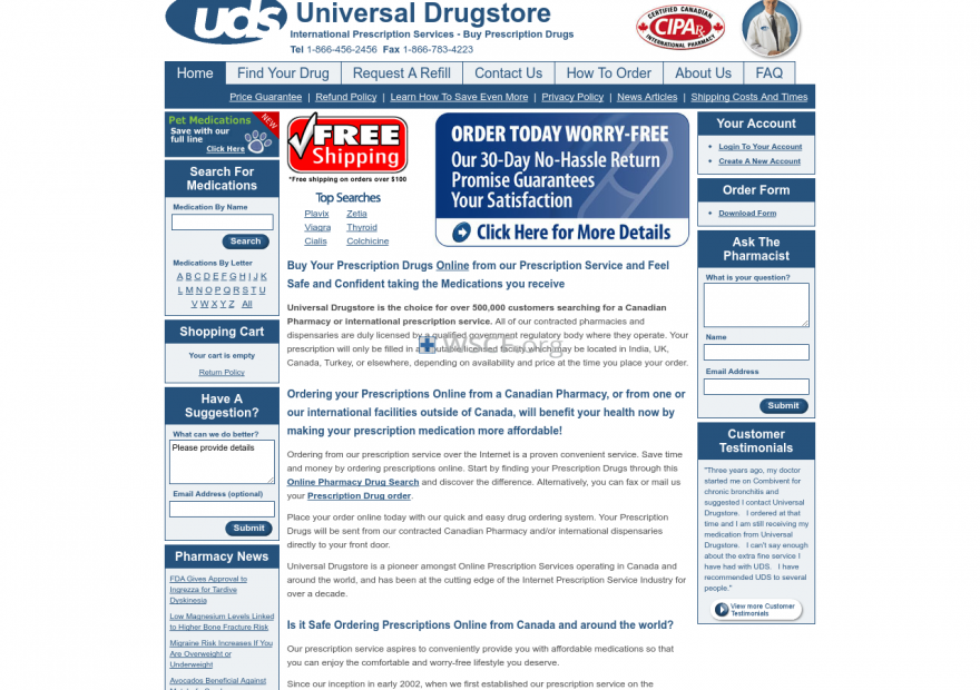 Universaldrusgtore.com Great Internet Pharmacy