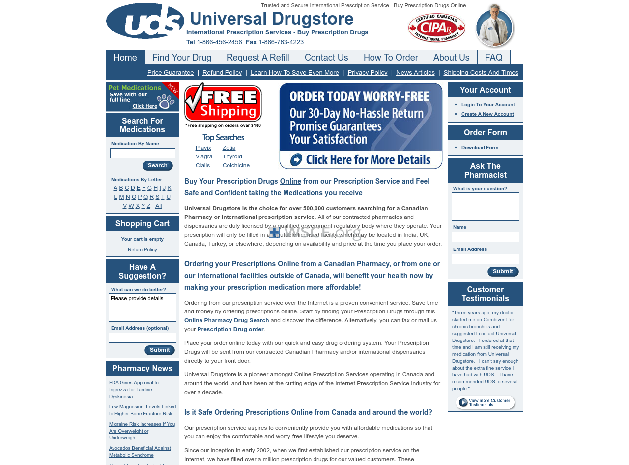 Universaldrusgtore.com Pharmacies Online