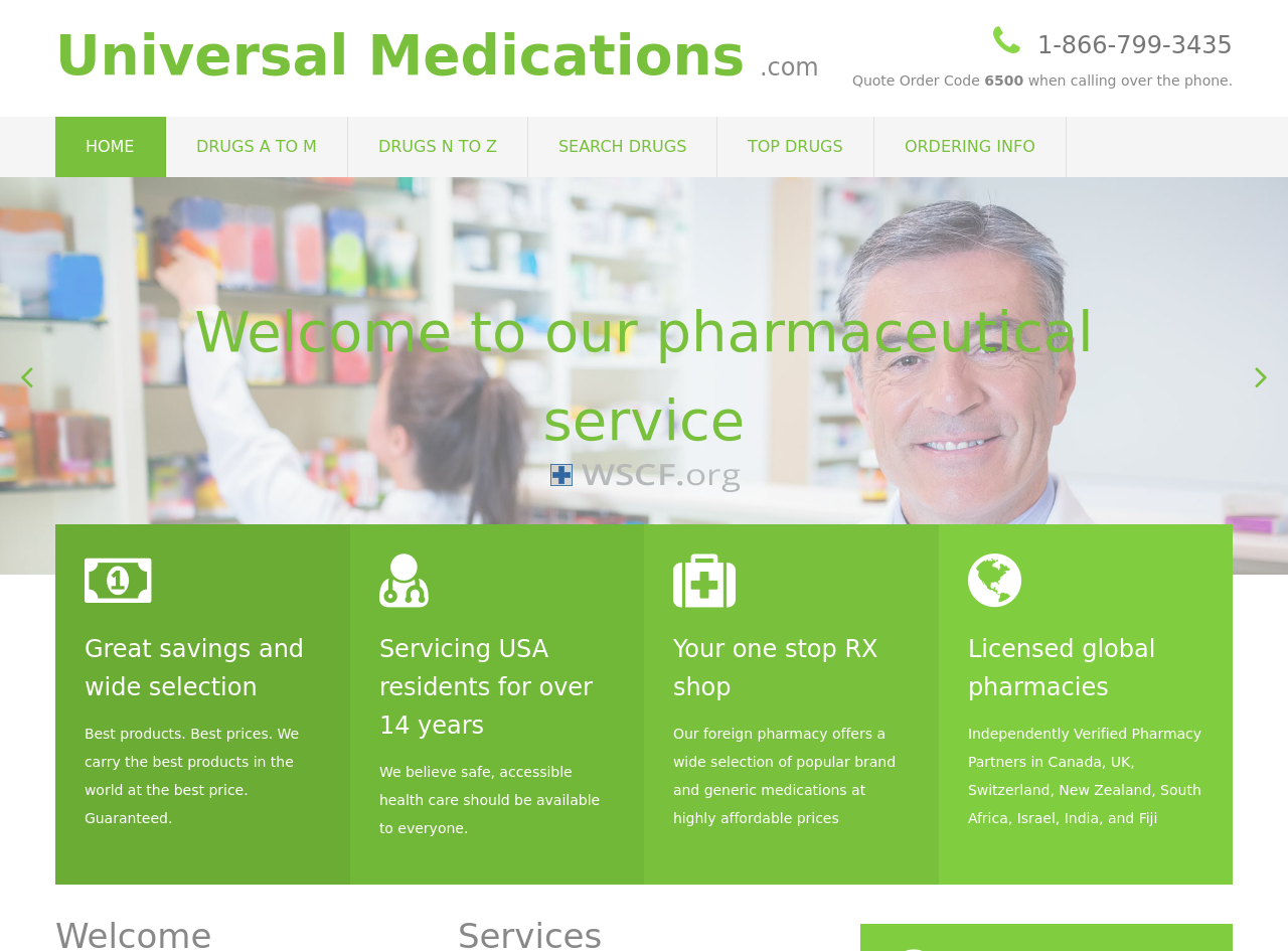Universalmedications.com Drug Store Online