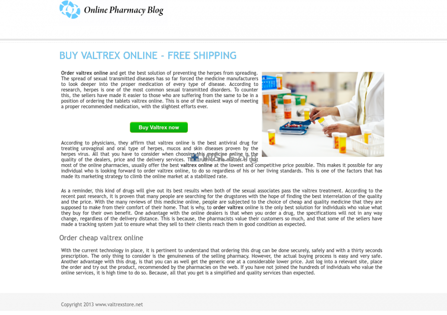 Valtrexstore.net Web’s Pharmaceutical Shop