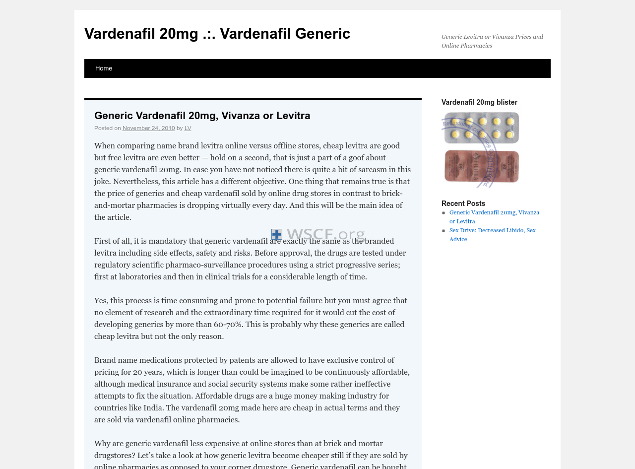 Vardenafil20Mg.com Online Pharmacy