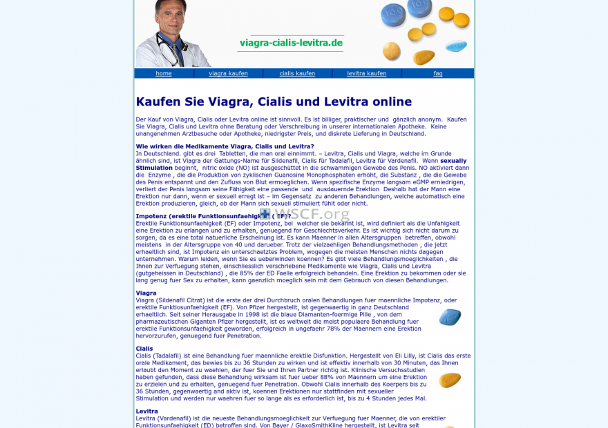 Viagra-Cialis-Levitra.de Website Pharmaceutical Shop