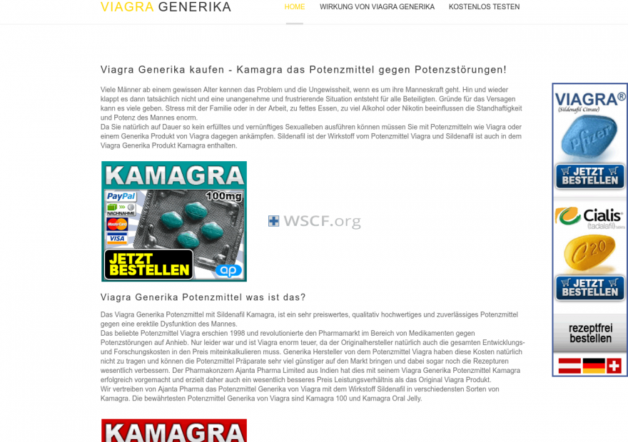 Viagra-Generika-Kaufen.net Website Pharmaceutical Shop