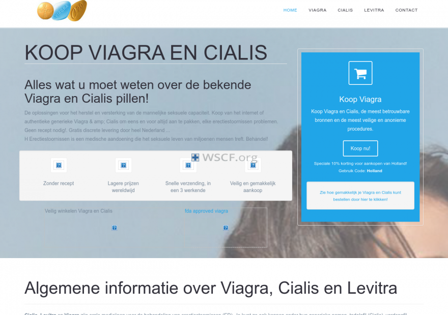 Viagracialis.nl Confidential online Pharmacy.