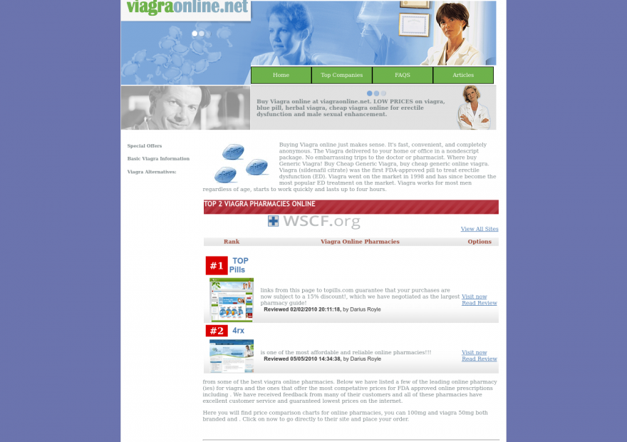 Viagraonline.net The Internet Canadian Pharmacy
