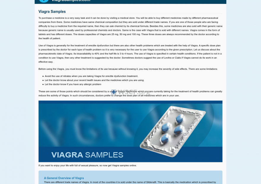 Viagrasamples.com Overseas Discount Drugstore