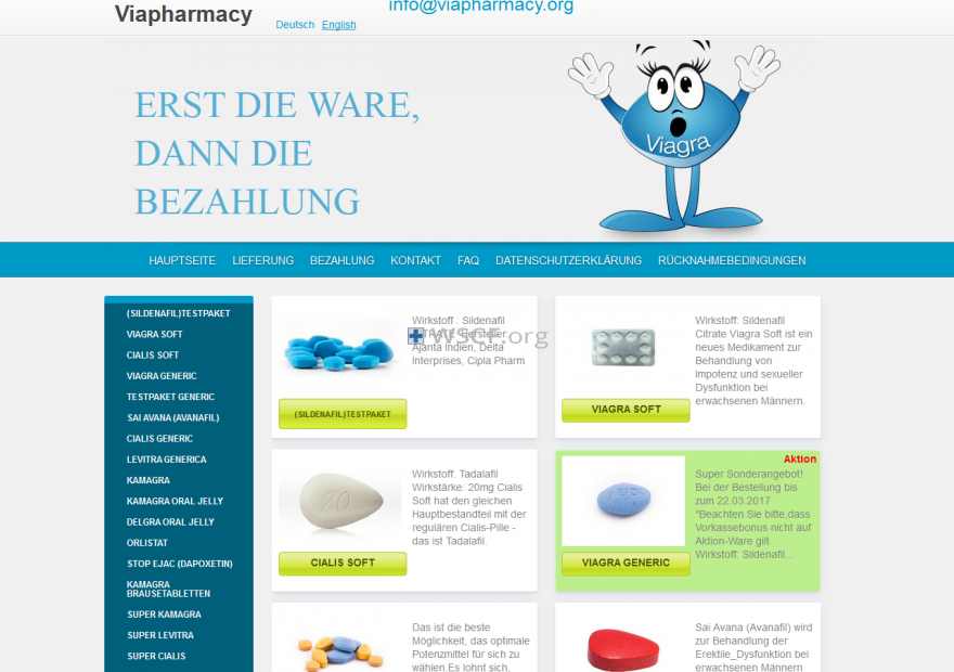 Viapharmacy.org Online Offshore Drugstore