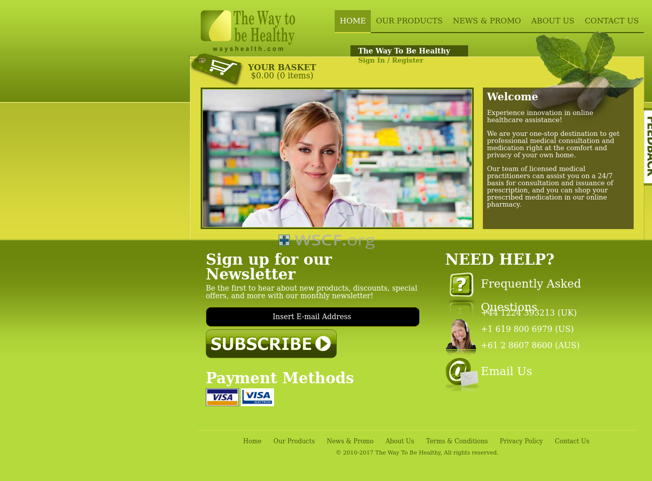 Wayshealth.net Online Drug Store