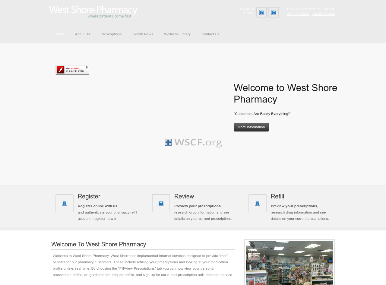 Westshorepharmacy.com Drugstore Online