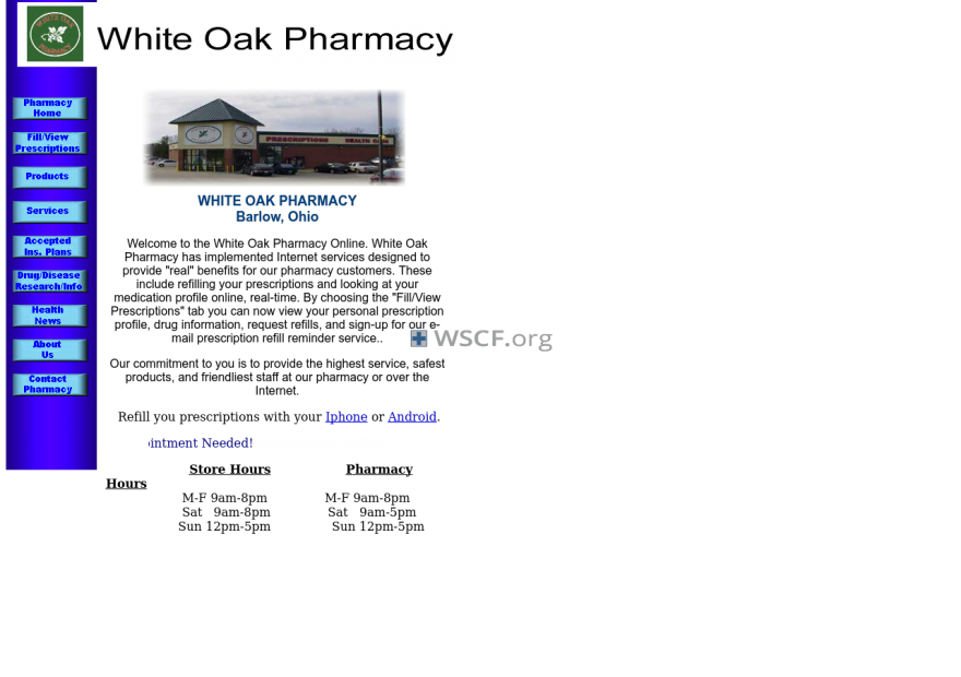Whiteoakpharmacy.com Internet Drugstore