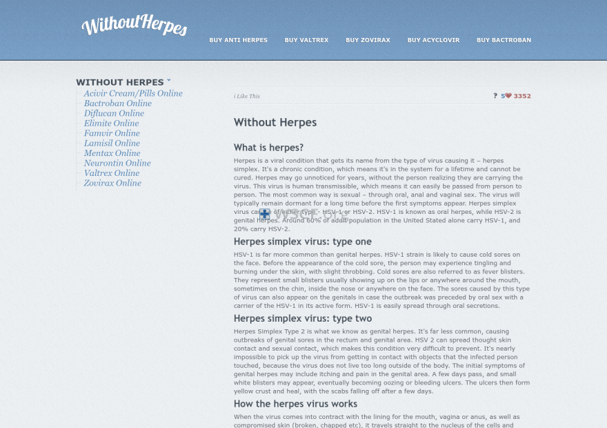 Withoutherpes.com Great Web Pharmacy