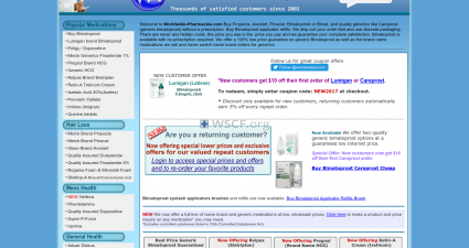 Worldwidepharmacies.net Confidential Internet DrugStore.