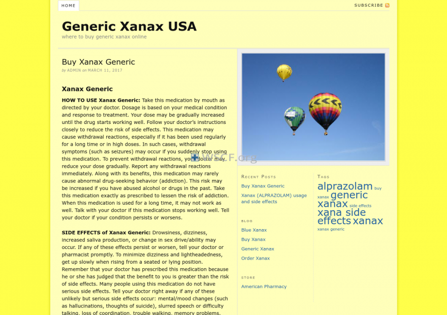 Xanaxgeneric.com Buy prescription medicines online