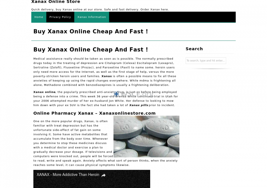 Xanaxonlinestore.com Mail-Order Pharmacies