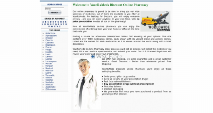 Yourrxmeds.com The Internet Pharmaceutical Shop