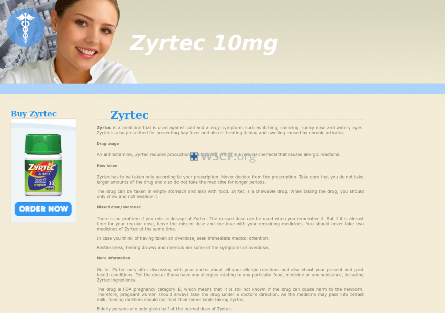 Zyrtec10Mg.com All time On-line Support